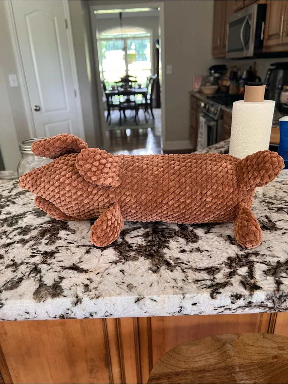 Crochet Dachshund by Petunia’s Plushie Patch (me)